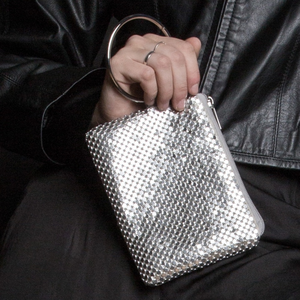 Metallic Sequin Clutch